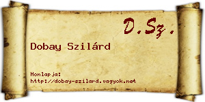 Dobay Szilárd névjegykártya